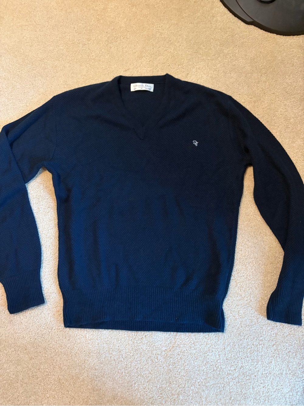 Vintage Dior Men’s Orlon V-Neck Sweater
